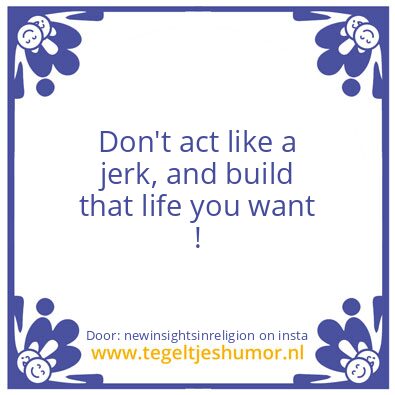 Tegeltje: Now You Knows