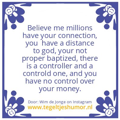 Tegeltje: Your special connection