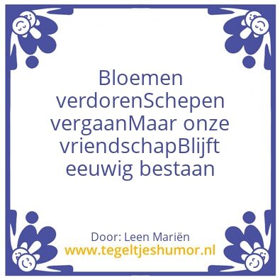 Tegeltje: Weet ik niet