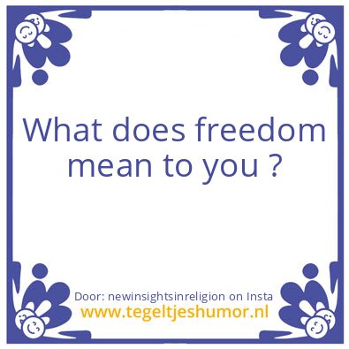Tegeltje: We are One.