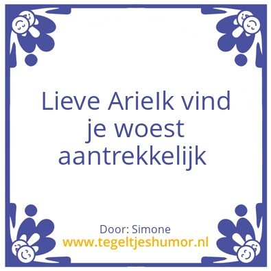 Tegeltje: ……