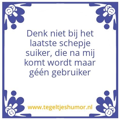 Tegeltje: Twst