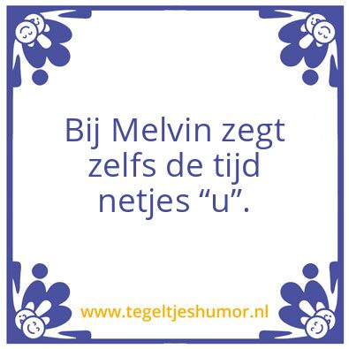 Tegeltje: tijd