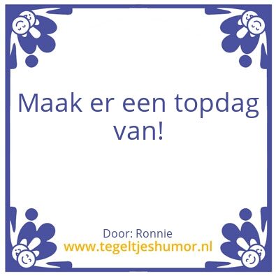 Tegeltje: Tegel