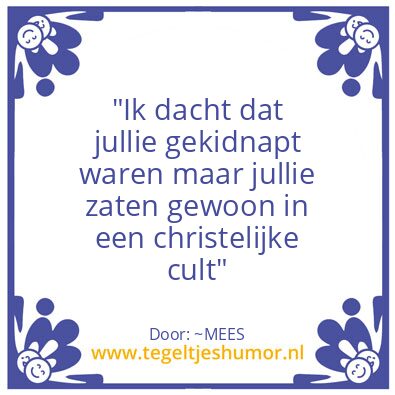 Tegeltje: Mees