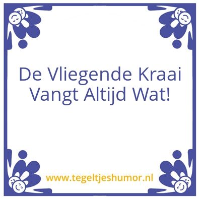 Tegeltje: kraai