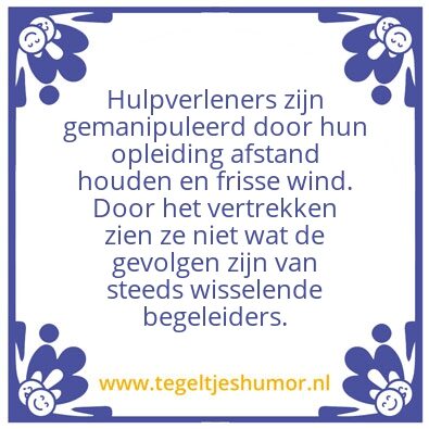 Tegeltje: Gemanipuleerd door opleiding