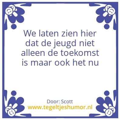 Tegeltje: Scott