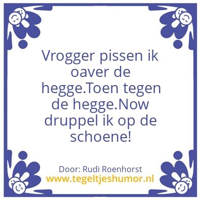 Tegeltje: Pissen