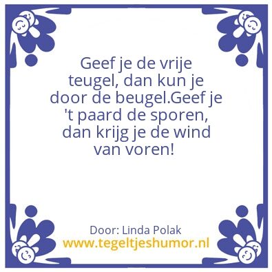 Tegeltje: Paardenspreuk