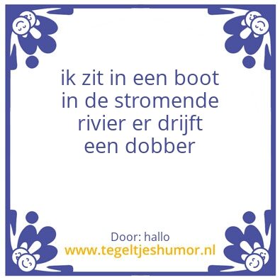 Tegeltje: boot