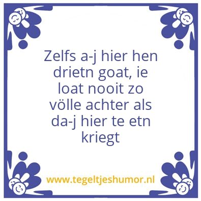 Tegeltje: Avondwijsheden
