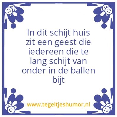Tegeltje: schikt huis