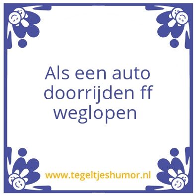 Tegeltje: Vkr