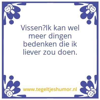 Tegeltje: Vissen