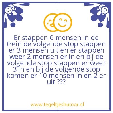 Tegeltje: Trein