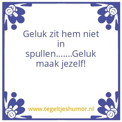 Tegeltje: geluk