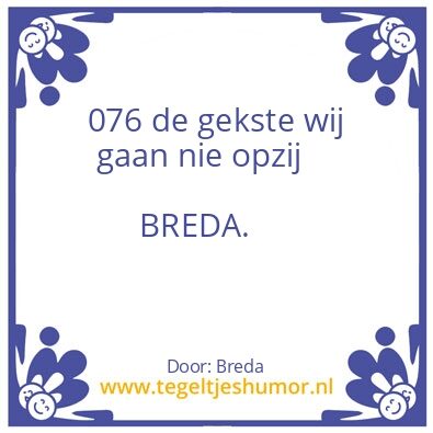 Tegeltje: Breda