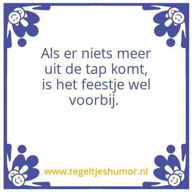 Tegeltje: Tap