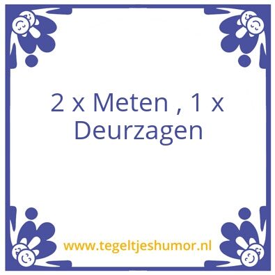 Tegeltje: Deur