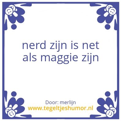 Tegeltje: tegel