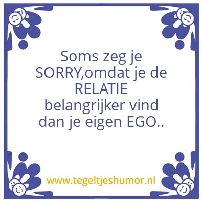 Tegeltje: Het spijt me
