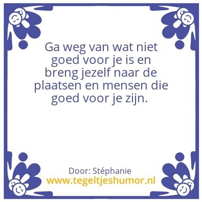Tegeltje: Wet van de 2 voeten