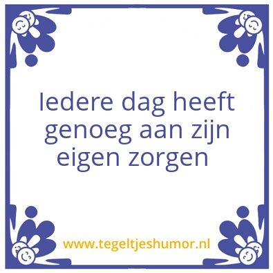 Tegeltje: Tegel