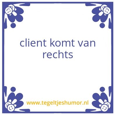 Tegeltje: blabla