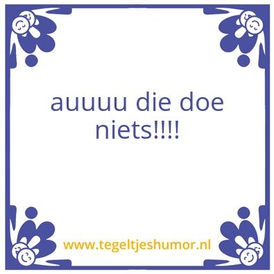 Tegeltje: trst