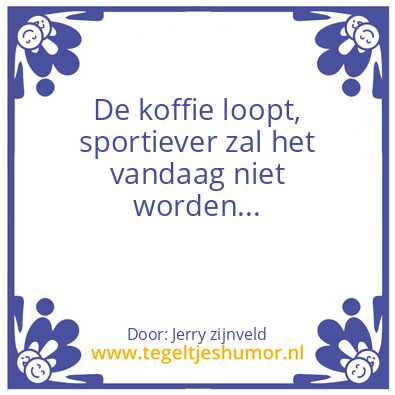 Tegeltje: koffie
