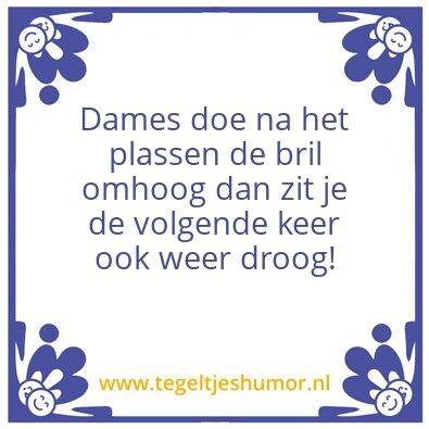 Tegeltje: pot