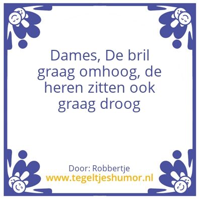 Tegeltje: Dames