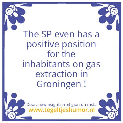 Tegeltje: SP party,