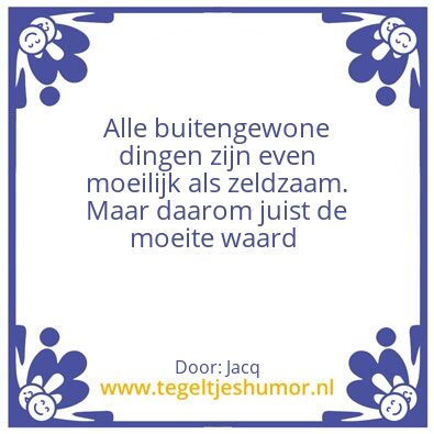 Tegeltje: Buitengewoon