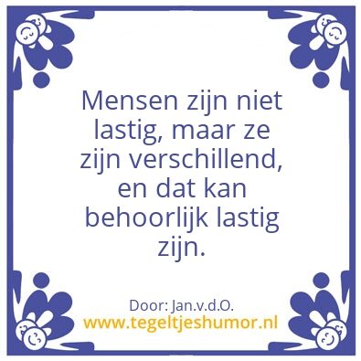 Tegeltje: Mensen