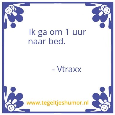 Tegeltje: Vtraxx