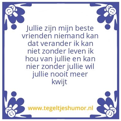 Tegeltje: Friends