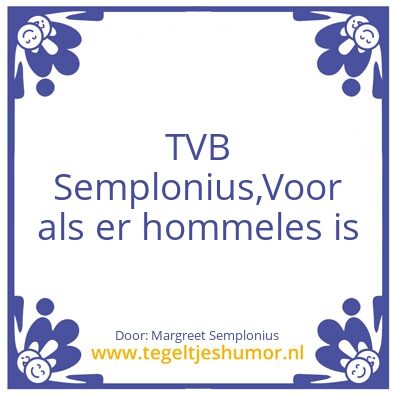 Tegeltje: Margreet Semplonius