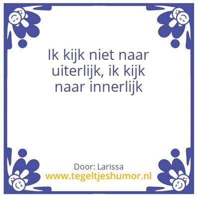 Tegeltje: larissa