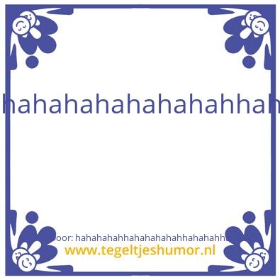 Tegeltje: de tegel