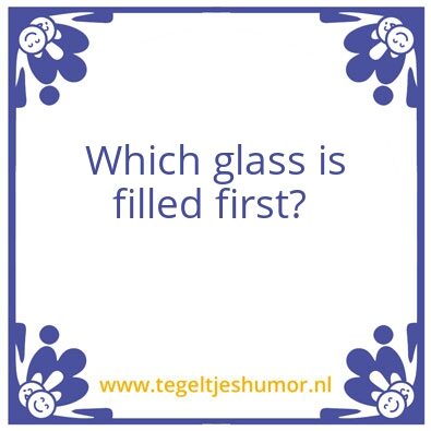 Tegeltje: Glass