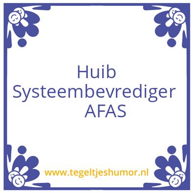 Tegeltje: Huib