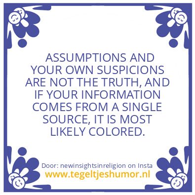 Tegeltje: TRUTH IS THE BASE OF CREATION.