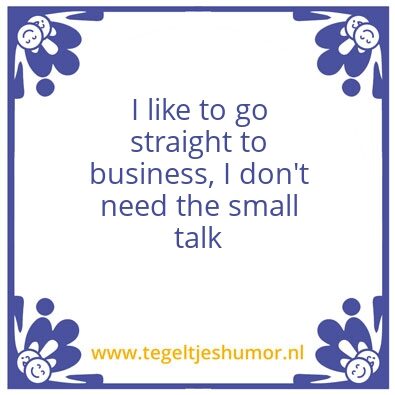 Tegeltje: Business