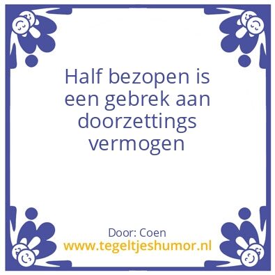 Tegeltje: Drank