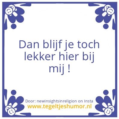 Tegeltje: waste of time