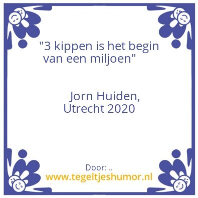 Tegeltje: ..