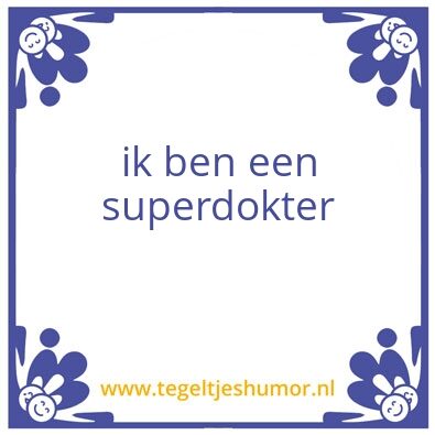 Tegeltje: .