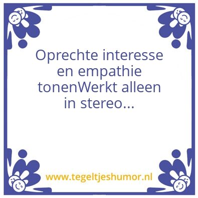 Tegeltje: Empathie